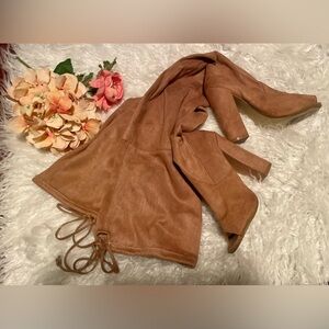 Tan Open Toe Heeled Boots